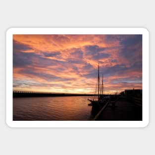 October sunrise on the River Blyth Sticker